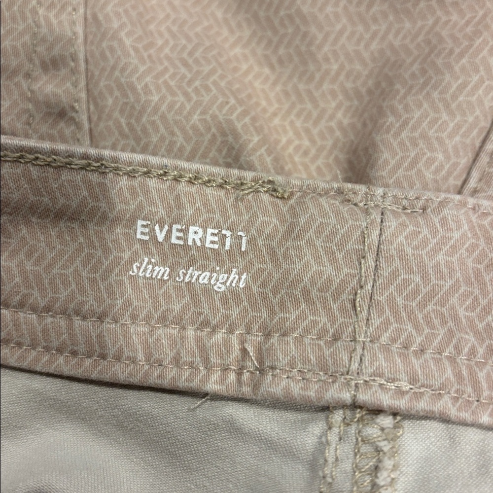 Men's Adriano Goldschmied Everett slim straight white herringbone Pants 35 x 32 - Picture 7 of 9